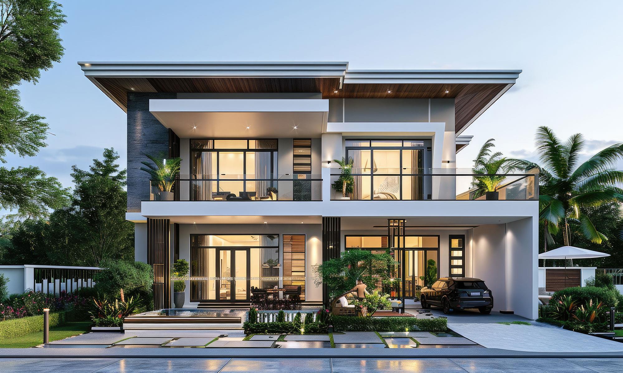 Fa�ade of a modern Australian home